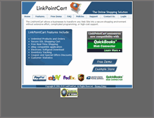 Tablet Screenshot of linkpointcart.net